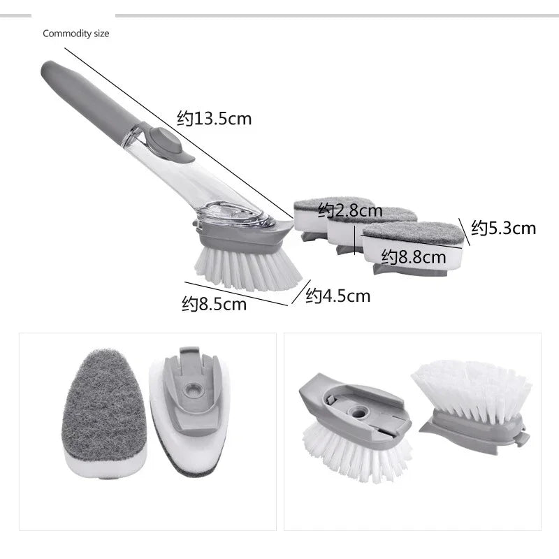 2‑in‑1 Kitchen Cleaning Brush
